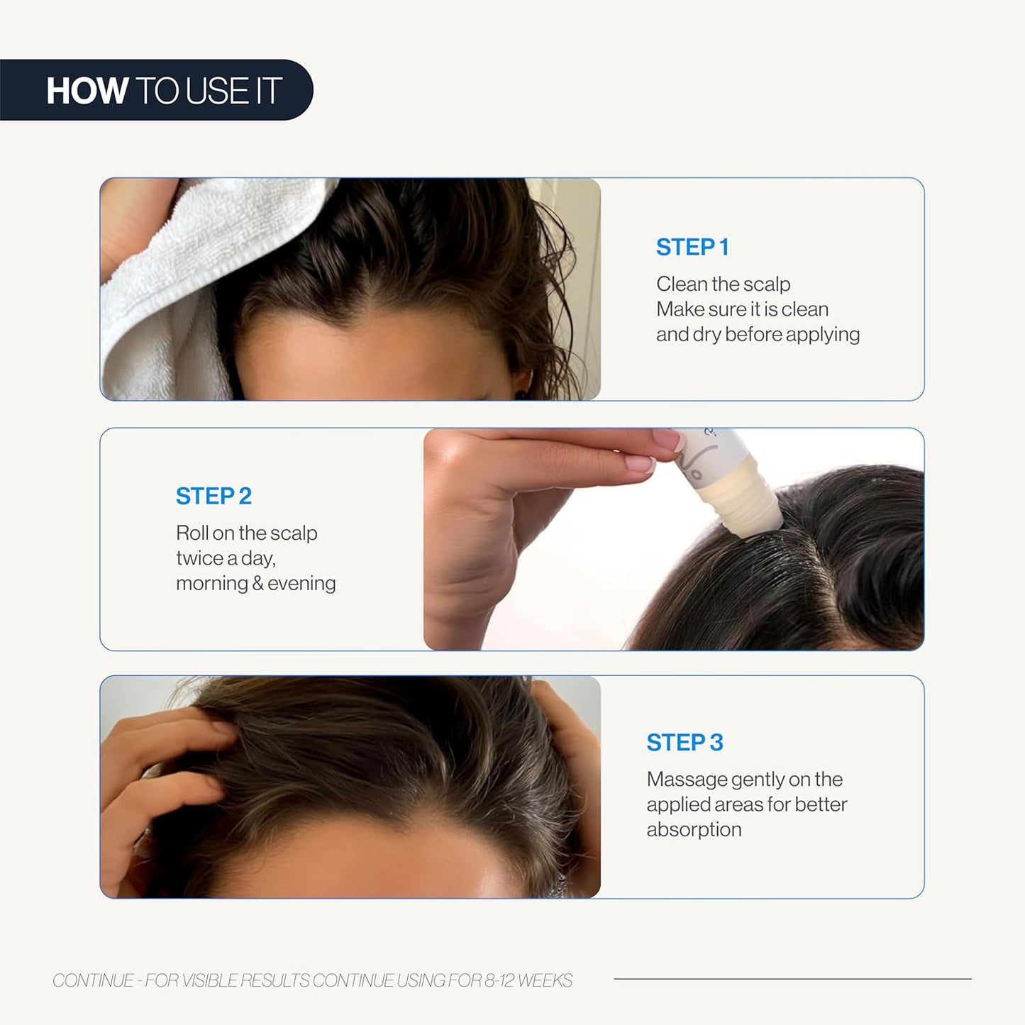 Advanced Hair Growth Roll-On Serum — Target Thicker Roots & Reactivate Follicles Directly