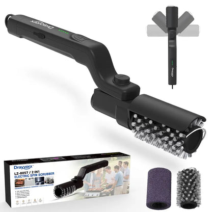 The Ultimate 2-in-1 Power Scrubber: Effortless Cleaning from Kitchen to BBQ