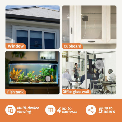 2K Dual-Band WiFi Window Security Camera with ChromaMax Al Full Color Night Vision