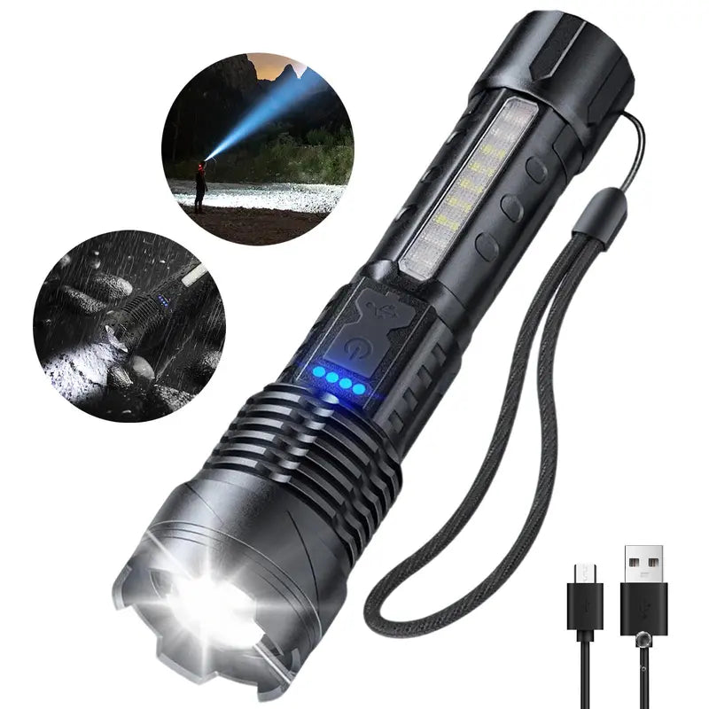 ULTRA-BRIGHT USB RECHARGEABLE FLASHLIGHT