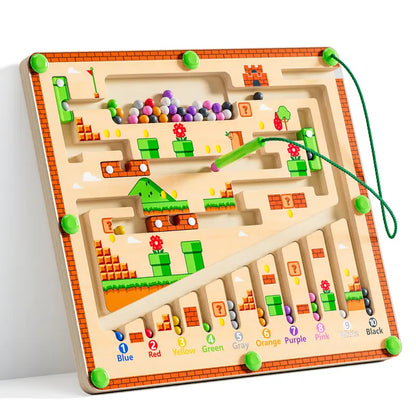 Pixels & Puzzles: Magnetic Color & Number Learning Maze