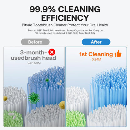 Automated Smart Toothbrush Sanitizer & Holder: 99.9% Clean, Every Single Time