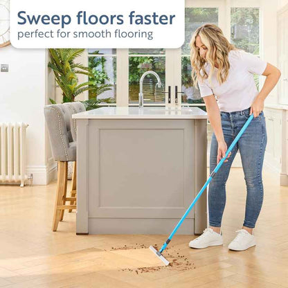 Flexible Rubber Floor Sweeper – Sweeps Hair and Dust Faster with Zero Residue