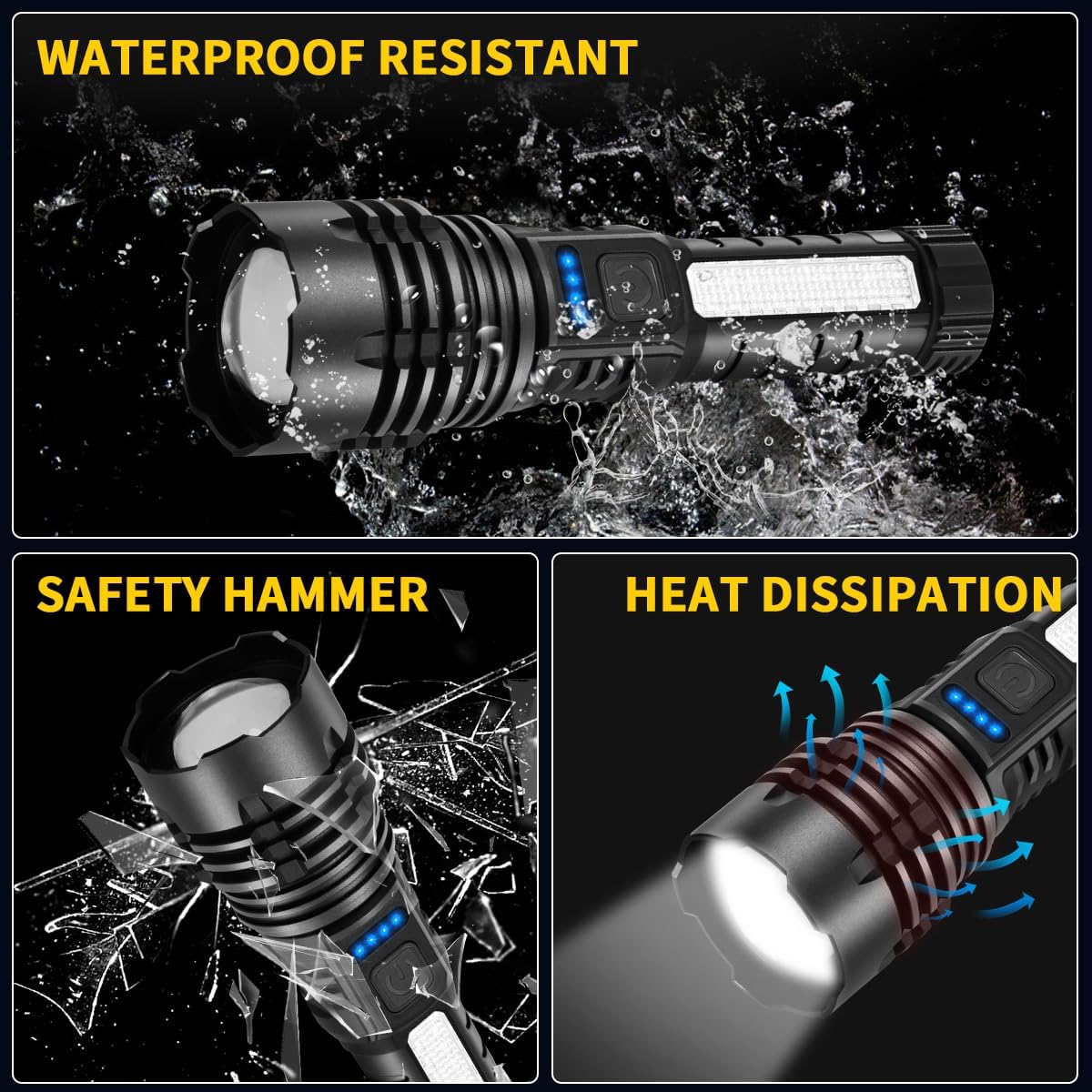 ULTRA-BRIGHT USB RECHARGEABLE FLASHLIGHT