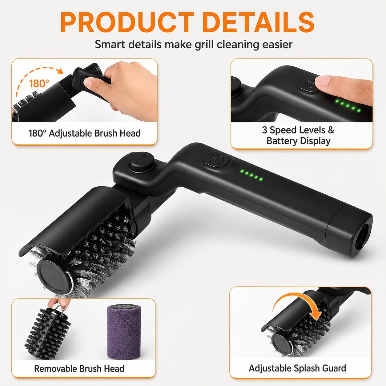 The Ultimate 2-in-1 Power Scrubber: Effortless Cleaning from Kitchen to BBQ