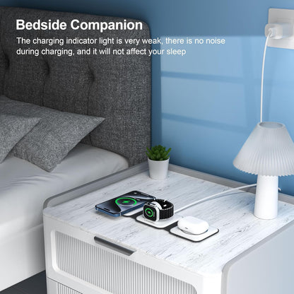 The Ultimate 3-in-1 Flat-Lay Wireless Charging Pad