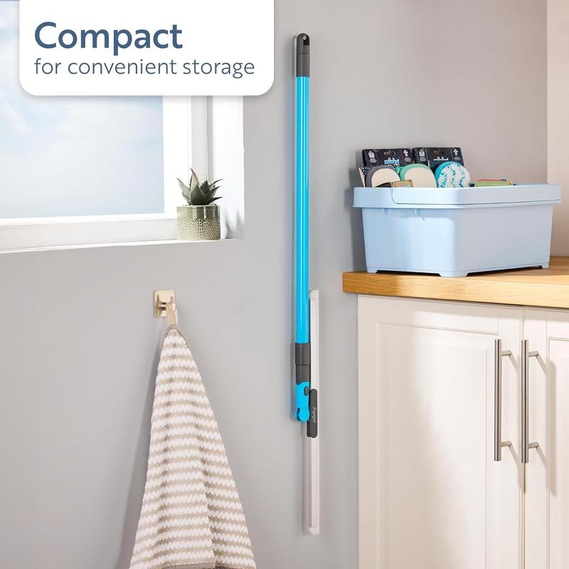 Flexible Rubber Floor Sweeper – Sweeps Hair and Dust Faster with Zero Residue