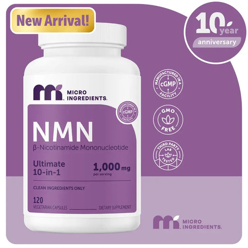 NMN Complex 10-in-1 NAD+ Precursor Capsules for Daily Cellular Wellness