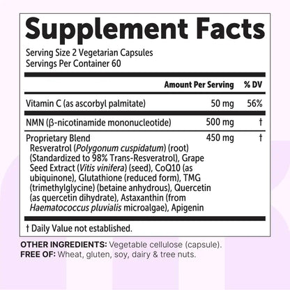Ultimate 10-in-1 NAD+ Precursor – 1000mg Cell Renewal Complex
