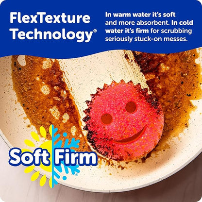 Next-Gen Temperature-Control Scrubbing Sponge: Soft in Warm Water, Firm in Cold