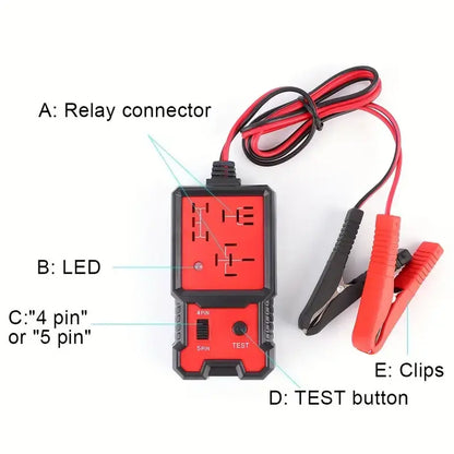 Quick 12V/24V Automotive Relay Tester – Instant Diagnostic Scan Tool