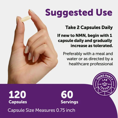 NMN Complex 10-in-1 NAD+ Precursor Capsules for Daily Cellular Wellness