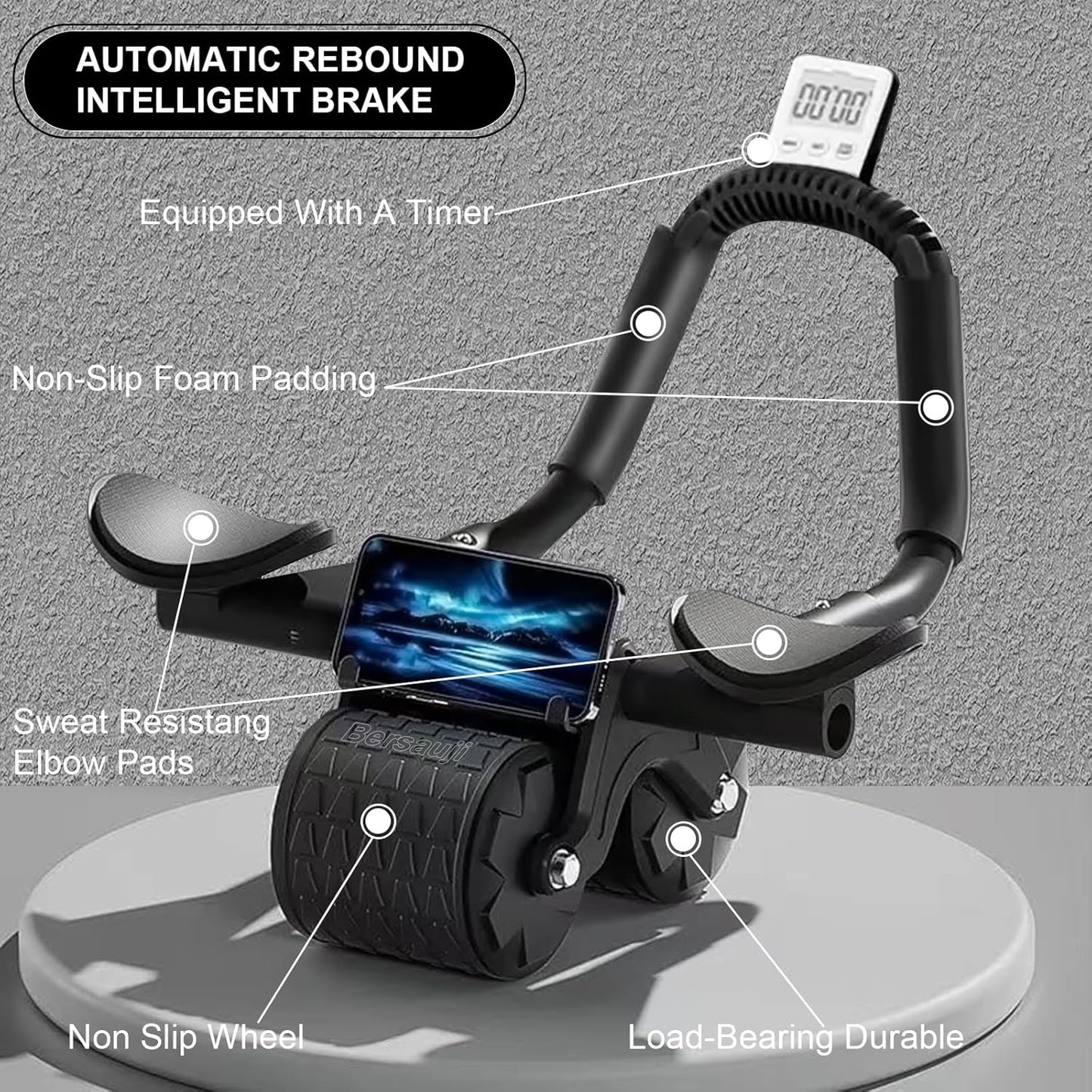2026 Upgraded Ab Roller Wheel | Shred Belly Fat Faster With Automatic Rebound Control