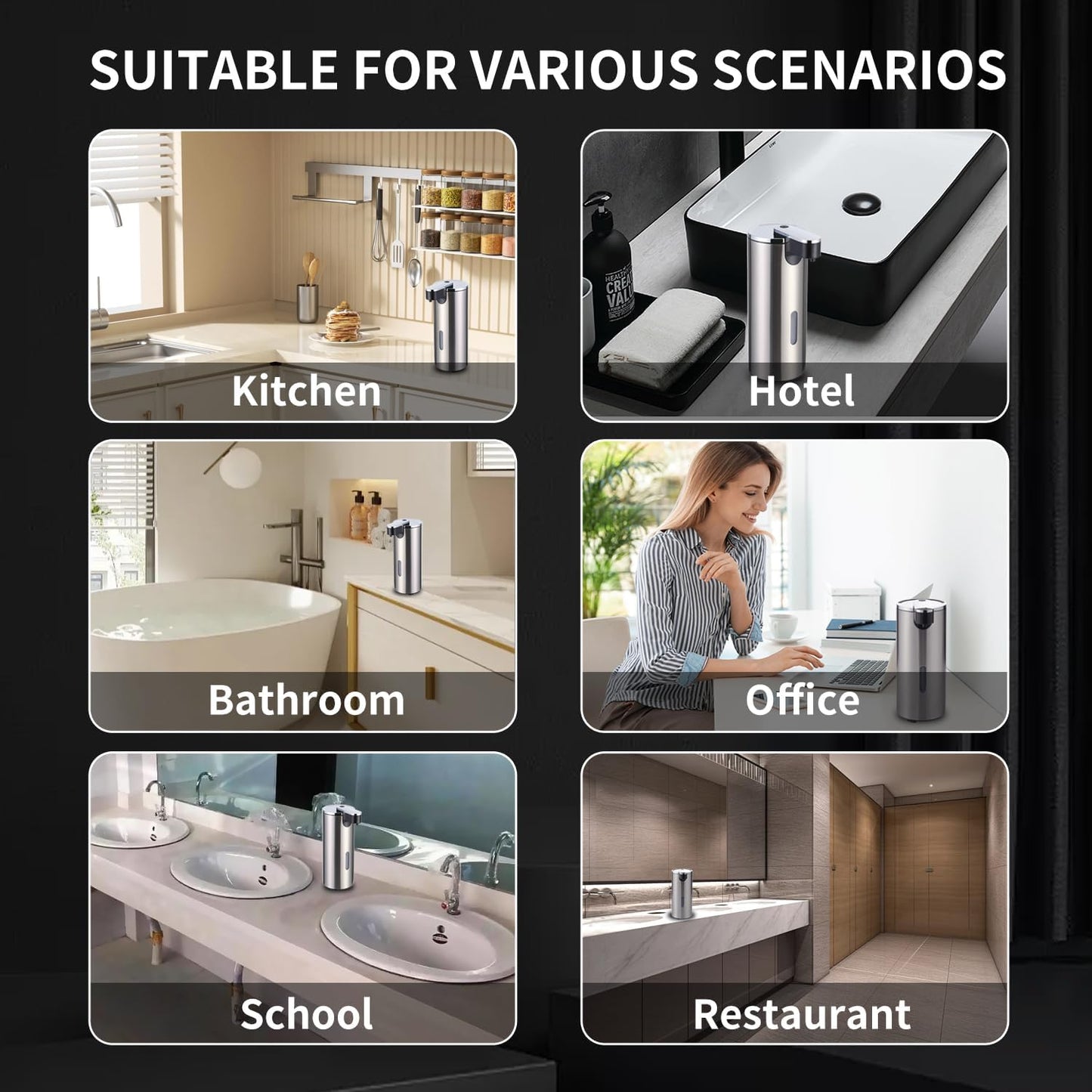 Touchless Smart Soap Dispenser - 0.25s Instant Sensor & Eco-Friendly Design