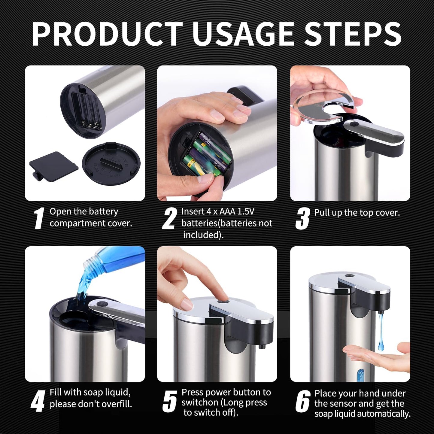 Touchless Smart Soap Dispenser - 0.25s Instant Sensor & Eco-Friendly Design