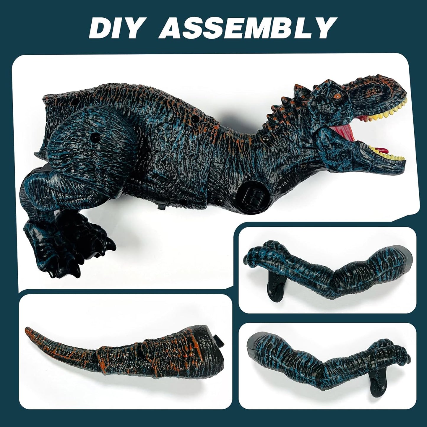 The Ultimate Remote-Control Dinosaur: Light Up the Wild with Epic Flame Spray