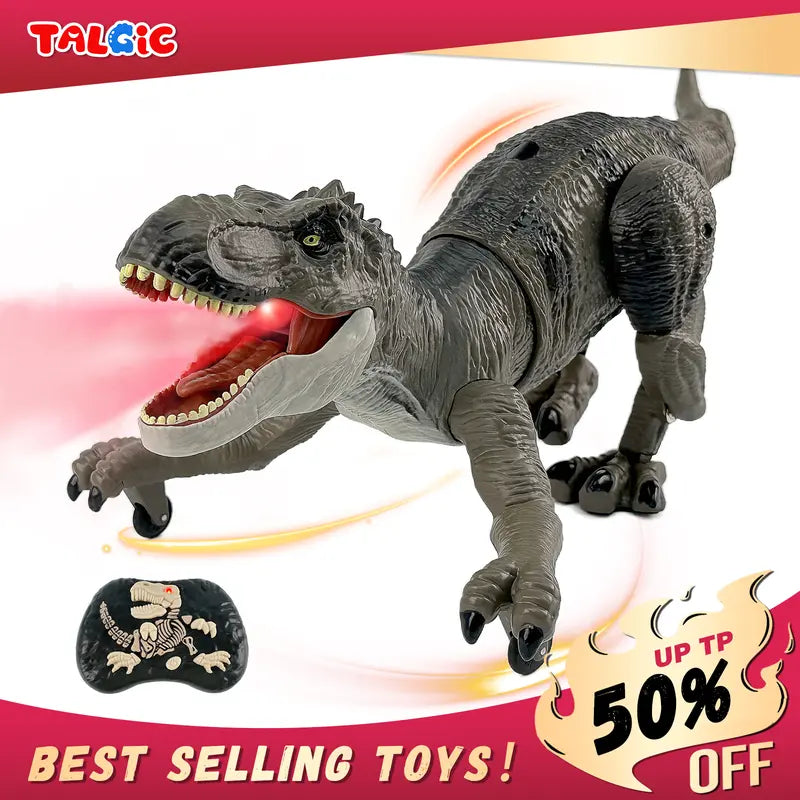 The Ultimate Remote-Control Dinosaur: Light Up the Wild with Epic Flame Spray