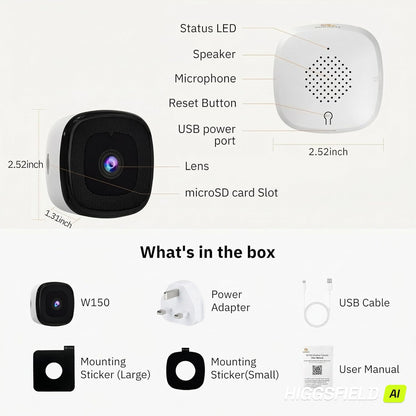 2K Dual-Band WiFi Window Security Camera with ChromaMax Al Full Color Night Vision