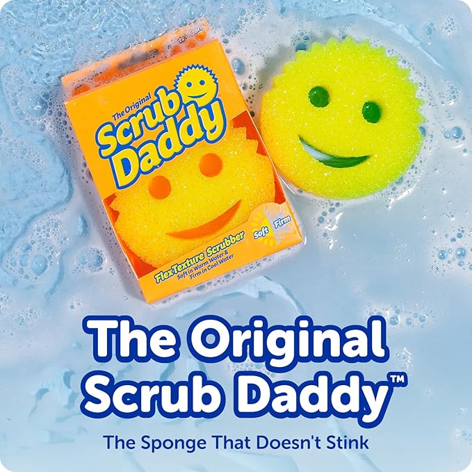 Next-Gen Temperature-Control Scrubbing Sponge: Soft in Warm Water, Firm in Cold