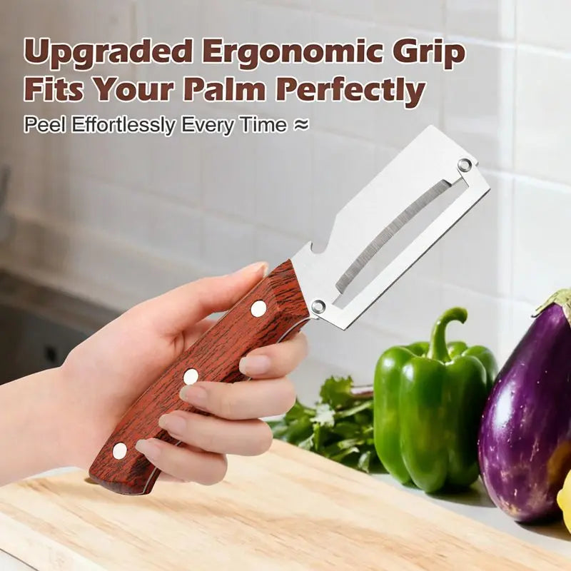 2-in-1 Multi-Functional Stainless Steel Peeler & Bottle Opener