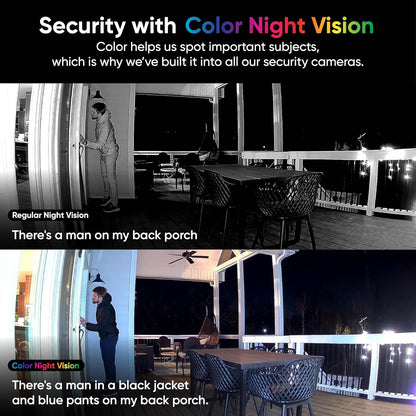 24/7 Live 1080p Smart Security Camera with Color Night Vision & Instant Spotlight