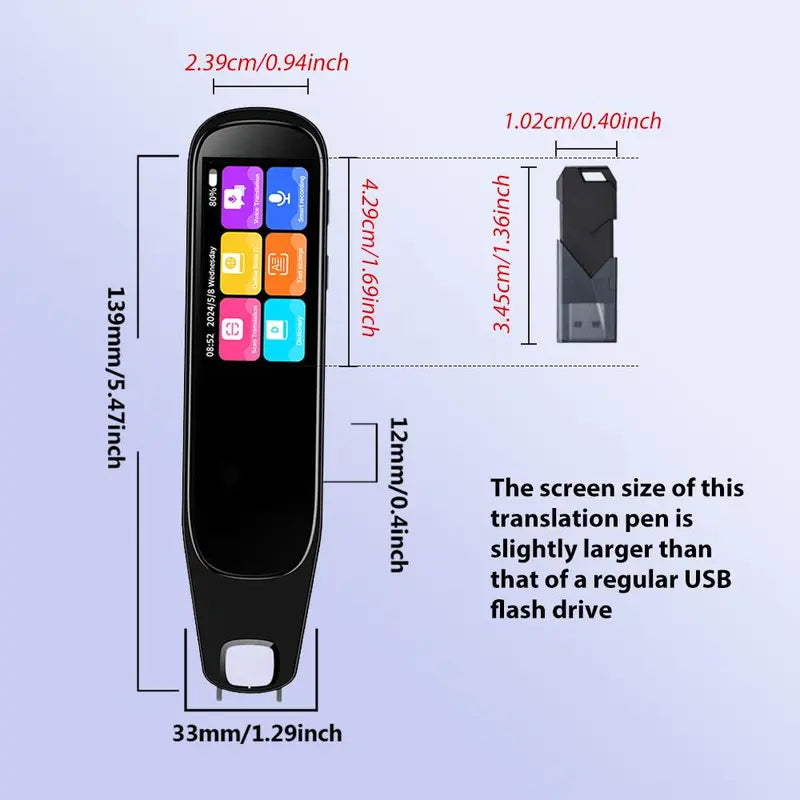 Instant 134-Language Smart Scanning & Voice Translator Pen
