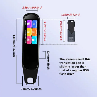 Instant 134-Language Smart Scanning & Voice Translator Pen