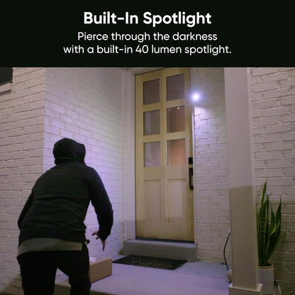 24/7 Live 1080p Smart Security Camera with Color Night Vision & Instant Spotlight