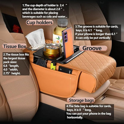 4-in-1 Armrest Cover – Store More, Drive Comfortably