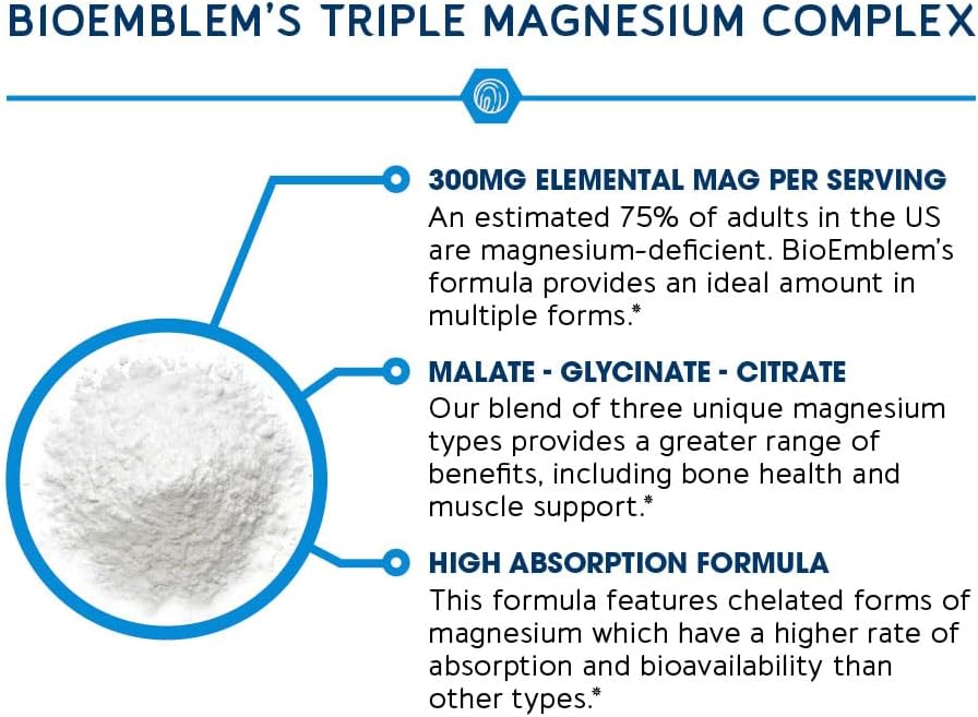 Triple Magnesium Complex for Calm Nights, Relaxed Muscles & Daily Energy Support