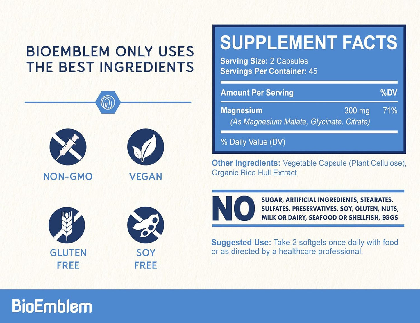 Triple Magnesium Complex for Calm Nights, Relaxed Muscles & Daily Energy Support