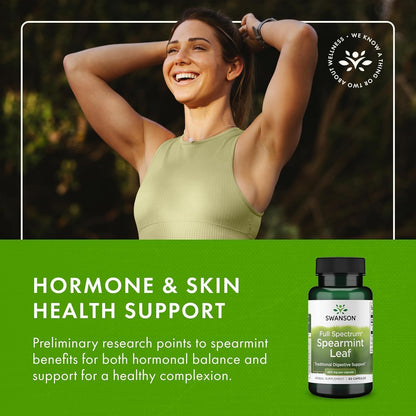 Spearmint Leaf Capsules For Easy Daily Digestive Comfort