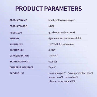 Instant 134-Language Smart Scanning & Voice Translator Pen
