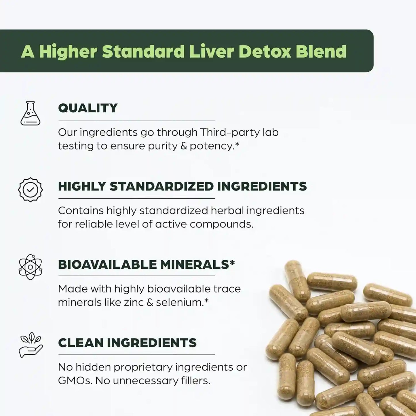 Liver Cleanse Detox Capsules - 11-in-1 Natural Liver Detox