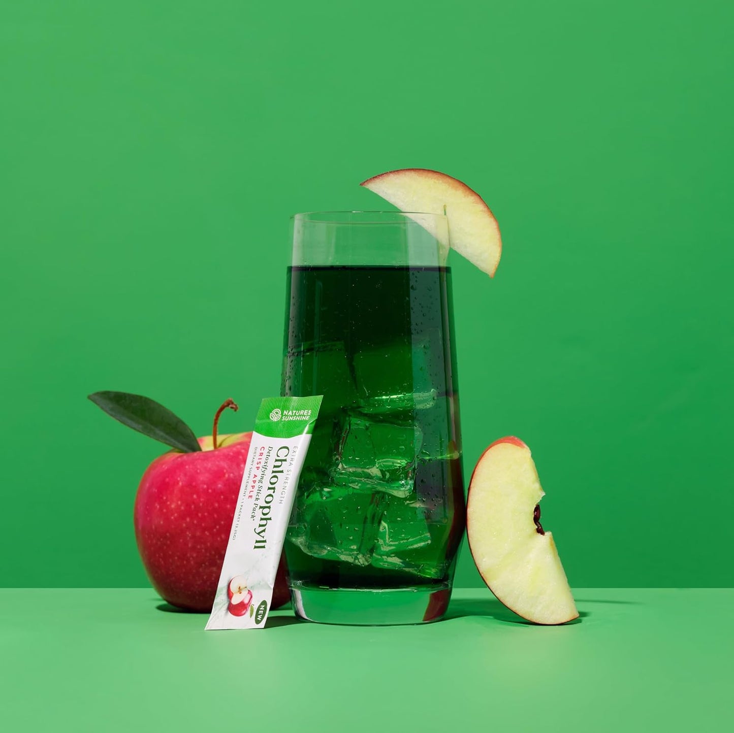 Extra Strength Chlorophyll Lime Twist Stick Packs for Daily Detox Support